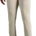 Haggar Mens Sport Travel Performance Athletic Fit Flat Front Stretch Casual Pant, 36Wx 30L