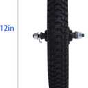 JOYSTAR 12 Inch Kids Bike Front Wheels Replacement with 12 Inch Air Rubber Tire Black Don't Fit with Huffy Bike