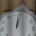 Wall Clock, White Silent Non-Ticking, Decorative Battery Operated Wall Clocks for Bedroom, Kitchen, Home, Office, School, Hotel (8 Inch)