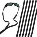 SHINKODA 6-Pack Glasses Strap - Universal Eyeglass Lanyard - Eyewear Retainer Cord for Reading, Safety, Sports & Sunglasses (Classic Black)