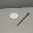 Mud Pie Paper Towel Holder, 13" x 6.5" dia, White