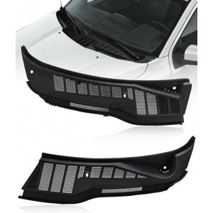 OKLPF Windshield Wiper Cowl Panel Grille Compatible with 2021-2025 Ford F150 F-150,Replacement ML3Z-15022A68-BA ML3Z-15022A69-BA,Left and Right Front Windshield Wiper Cowl Grille Insert Panel