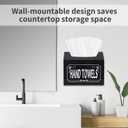 Acrylic Hand Towel Box Cover Compatible with Kleenex Disposable Hand Towels,Wall-Mounted Paper Towel Dispenser for Bathroom, Tabletop, Office, Car