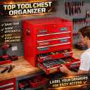 24 PCS Magnetic Tool Box Labels | 3D-Printed Tool Organizer with Four-Color Coding | Strong Magnet for Tools Cabinets, Drawers & Steel Carts | Reusable, Quick-Identify Labels for Professionals & DIY
