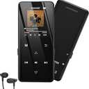 32GB MP3 Player with Bluetooth 5.3, HiFi Music Player with Speaker for Gym & Travel, 1.8" Screen Portable Audio Player with FM Radio, Voice Recorder, E-Book, Expandable Up to 128GB, Earphones Included