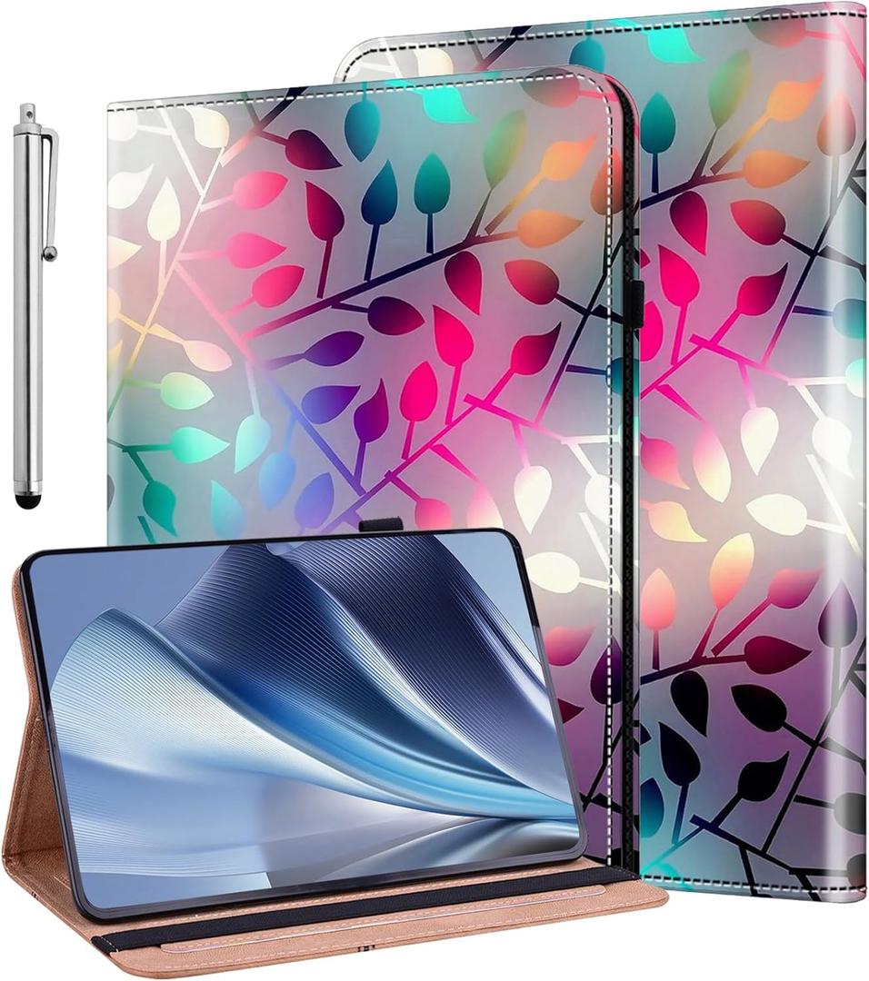 ALILANG Case for Samsung Galaxy Tab S6 10.5" 2019 (SM-T860/T865/T867) with Stylus, Shockproof Folding Stand Cover for Samsung Tab S6 Case-Maple Leaf