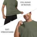 Mens T-Shirts Multi Pack Crewneck Cotton Tee Short Sleeve Classic Pullover Basic Summer Tops (White, XXXL)