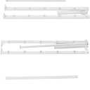 Mczan Full 14 Heavy Duty Steel Slat Platform Bed Frame with Storage Space Under Frame, No Box Spring Required, White