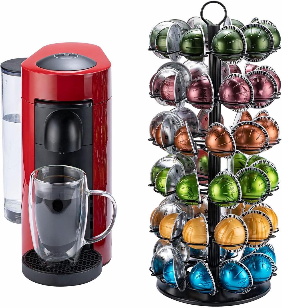 Vertuo Pod Holder 6 Tier for Vertuo Pod Holder Small for Vertuo Pod Stand (60 Pods Capacity)