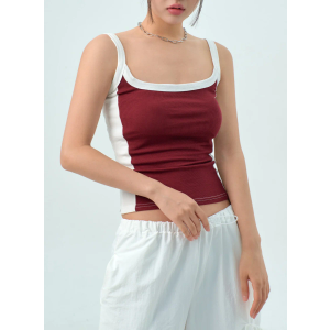 Two Color Knit Top L