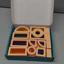 Rainbow Blocks,Acrylic Building Block,Rainbow Stacking Sensory Toys,Toys Set Colorful Preschool Learning Educational Toys for Boys and Girls, Blocks for Toddlers 1-3 (25 PCS)