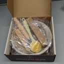 Superbaking Sourdough Starter Kit, 9" Round Banneton Bread Proofing Basket Set, Sourdough Bread Baking Supplies, Sourdough Tools with Silicone Bread Sling, Bread Making Tools, Baking Gifts