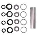 DVPARTS 2X 13x5-6 Improved Front Wheel Bearing Rebuild Kit & Axle Sleeve Compatible with Scag 43581 482621 482622 43584 Hard 304 Stainless Steel Axle & Upgraded Spring-Loaded Seals