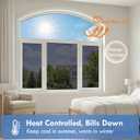 One Way Privacy Window Film, Black-Silver Static Cling, 29.5" x 78.7"