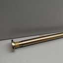 Ivilon Tension Curtain Rod - Spring Tension Rod for Windows or Shower, 54 to 90 Inch. Warm Gold