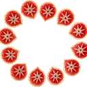 SATVIK 12 Pc Multicolor Handmade Clay Diyas  Traditional Terracotta Oil Lamps for Diwali, Pooja, Home Temple Dcor, Mitti Diya for Festival Lighting