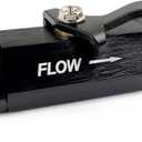 AN6 Fuel Shut Off Valve 6AN to 6AN Male Flow Control Cut Off Valves Fitting Aluminum Anodized Black