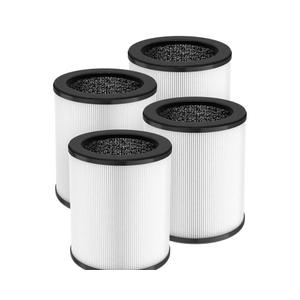 4 Pack KJ80 Replacement Filter, 3-in-1 KJ80 H13 HEPA Filter High Efficiency Air Purifier Filter Replacement for Druiap KJ80 (Not for KJ150 Model Air Purifier), Compared to part# AF3080