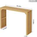ROOMTEC Narrow Console Tables for Entryway, 46" Solid Wood Console Table Behind Couch, Farmhouse Entryway Table with Storage, Console Tables for Living Room, Hallway, Foyer (Nature, Console Table)