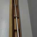 Amazon Basics Sturdy Adjustable Curtain Rod for Windows with Round Finials, Easy Installation, 1-Inch Rod, 36" to 72", Nickel, 1-Pack