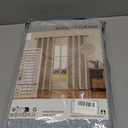 Faux Linen 100% Blackout Curtains for Bedroom, Blackout Curtains 96 Inches Long, Room Darkening Curtains Living Room, Curtain Grommets Drapes, Thermal Curtains(2 Panels, Light Grey)