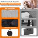 Dog Cat Playpen,Portable Pet Puppy Playpen, Rabbit Puppy Dog Play Pen for Indoors, Dogs Tent for Indoor Cats, Kitten Playpen, Collapsible Small Cats Crate Cage for Small Dogs with Carrying Case(Grey, L)