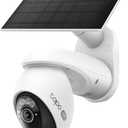 Tapo 4K Outdoor Pan/Tilt Wireless Security Camera - Battery with Solar Charging, 360 Motion Track, 24/7 Capture, Person/Vehicle Detection, Subscription-Free Local Storage or Optional Cloud, C660 KIT