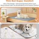 Dog Crate Pad for Dog Cages Soft Tricot Kennel Pad Anti-Slip Dog Bed Mat for Crates Durable Washable All Season Pet Beds Blue 42280.2inch