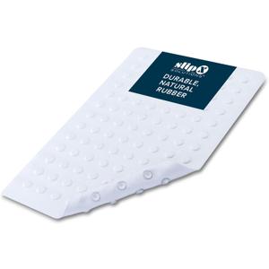 SlipX Solutions Durable Rubber Safety Mat 22 x 14, Feel Safe and Surefooted in Your Bath or Shower, Extra Grippy Surface Texture and Over 100 Power Grip Suction Cups, Machine Washable, White