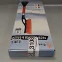 EcoNour 27" Aluminum Ice Scrapers for Car Windshield | Car Snow Scraper Window and Snow Brush with Ergonomic Foam Grip Winter Accessories (Orange)