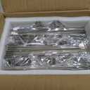 14 Pack Acrylic Sign Holder 4x6 Gold Frames, Wedding Table Number Holders Double Sided Vertical Clear Display Stand, Picture Holders for Tables, Menus, Flyers, Party and Office Decor