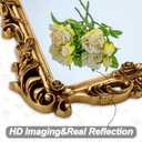 Large Antique Gold Mirror, 43.7'' x 32.2'' Ornate Lightweight PU Frame, HD Decor Mirrors, Baroque Mirror for Living Room Dining Room Entryway to Enhance Space Aesthetics