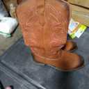 Rollda Cowgirl Boots Cowboy Boots for Women Square Toe Mid Calf Western Boots Ladies Fashion Boots with Chunky Heel, 10