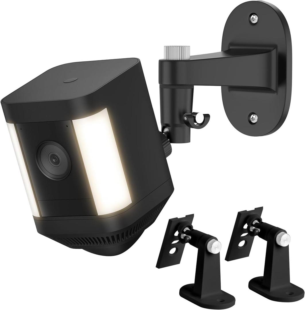 2Pack Adjustable Mounting Bracket for Spotlight Cam Plus/Pro (Battery) and Stick Up Cam&Outdoor Cam Plus, Perfect for Indoor/Outdoor Camera Security System Installation-Black