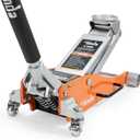 TONDA Floor Jack, 3 Ton Aluminum and Steel Low Profile Hydraulic Car Jack with Dual Pump System, Rapid Lift, Orange