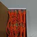 Everest Ultra Slim Cat6a Ethernet Patch Cables 1ft (10-Pack) Orange - 10GB Cat 6a Patch Cable - Bendable, Flexible & Thin Ethernet Cable - Space Saving 32AWG 550MHZ Cat6a Cables - 100% Copper Wires