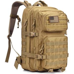 REEBOW GEAR Military Tactical Backpack Army 3 Day Assault Pack Molle Bag Rucksack (Tan)