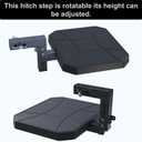 Hitch Step for Dog with 2 Inch Hitch Receiver,Universal Towing Dog Step with Nonslip Surface,Rotatable&Foldable,Convenient for Getting on and Off The Vehicle.