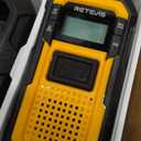 Retevis RB48 FRS Walkie Talkies Long Range, Rugged & IP67 Waterproof & Floating, Mil-Standards 810H Two Way Radio, Heavy-Duty, NOAA, Rechargeable, 20hr Battery, Emergency Radio(2 Pack)