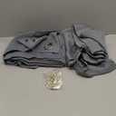 BONZER 100% Blackout Curtains 84 inches Long, 4 Panels Full Light Blocking Privacy Protection Window Drapes, Grommet Total Room Darkening Curtain with Black Backing for Bedroom, Living Room, Grey