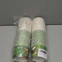 60PCS St Patrick's Day Paper Ice Cream Cups 8oz Treat Snack Cups Disposable Soup Bowls Green Shamrock Dessert Bowls for Hot Cold Food Irish St. Patrick's Day Party Supplies