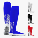 LUX Anti Slip Soccer Knee Socks,Non Slip Football/Basketball/Hockey Sports Grip Socks, One Size