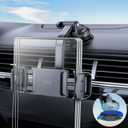 eSamcore Tablet Holder for Car Dashboard, Windshield Mount Holder for iPad & Foldable Phone Stand with Stable 360° Adjustable Clamp Car Gadgets & Accessories for iPad Air Pro Mini All 6”-11” Devices