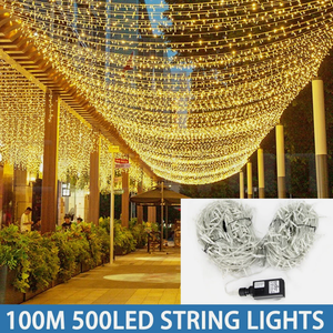 100M 500LED String Lights Warm White Christmas Fairy Wedding Garden Waterproof
Click Fun Store
(194403)