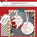 Expecting Baby Ornament 2025 - Pregnancy Announcement Gifts for Husband, Grandparents, Family, Aunt - Gifts for Expecting Parents - Ceramic Baby Bump Christmas Ornament 2025