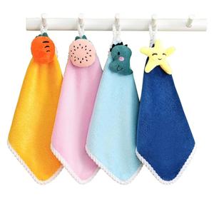 4 Pack Small Towels with Hanging Loop Hand Dry Towels for Kitchen Bathroom Super Absorbent Soft