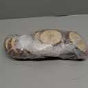 Unfinished Natural Wood Slices 20 Pcs 3.5-4 Inch Wood Coaster Sets Pieces Craft Wood kit Predrilled with Hole Wooden Circles Great for Arts and Crafts Christmas Ornaments DIY Crafts Rustic Wedding