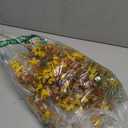 INSPRING Artificial Fall Flowers for Outdoors Decoration,  Fake Fall Light Orange & Yellow Hanging Flowers, Faux Autumn Decor for Porch Patio Balcony Planter, Realistic Arrangement