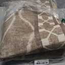 DweIke 4x6 Area Rugs for Living Room, Machine Washable Bordered Rug for Bedroom, Luxury Rubber Backing (Non-Slip) Low Pile Throw Carpet for Dining Room Kitchen Home Decor, Brown