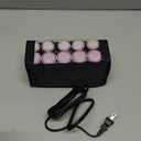 Remington Compact Ceramic Dual Voltage Hot Rollers for Long and Short Hair, Hair Setters, Hair Curlers, 1-1 " Purple/Black, 10 Piece Set